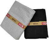 OCM Men's Cotton Shirt & Poly Viscose Trouser Fabric Combo Unstitched (Free Size) BAGBHAN-3003