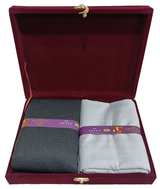 OCM Unstitched Cotton Blend Shirt & Trouser Fabric Solid