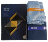 Raymond Unstitched Cotton Checkered Shirt & Trouser Fabric.