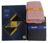Raymond Unstitched Cotton Checkered Shirt & Trouser Fabric.