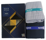 Raymond Unstitched Cotton Checkered Shirt & Trouser Fabric.