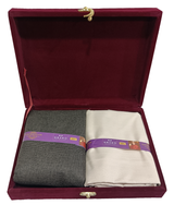 OCM Unstitched Cotton Blend Shirt & Trouser Fabric Solid