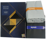 Raymond Unstitched Cotton Checkered Shirt & Trouser Fabric.