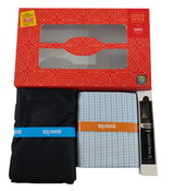 Raymond Unstitched Cotton Shirt & Trouser Fabric Checkered