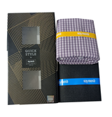 Raymond Unstitched Cotton Blend Shirt & Trouser Fabric Checkered