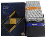 Raymond Unstitched Cotton Checkered Shirt & Trouser Fabric.