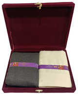 OCM Unstitched Cotton Blend Shirt & Trouser Fabric Solid