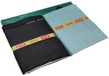 OCM Men's Cotton Shirt & Poly Viscose Trouser Fabric Combo Unstitched (Free Size) SILSILA-1006