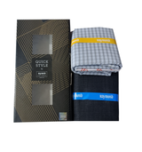 Raymond Unstitched Cotton Blend Shirt & Trouser Fabric Checkered