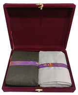 OCM Unstitched Cotton Blend Shirt & Trouser Fabric Solid