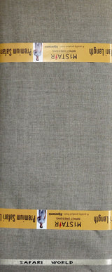 Mansfab Brocade Solid Safari Fabric (Unstitched)-0006