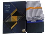 Raymond Unstitched Cotton Checkered Shirt & Trouser Fabric.