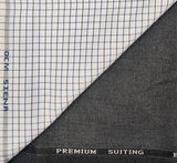 OCM Men's Cotton Shirt & Poly Viscose Trouser Fabric Combo Unstitched (Free Size) TUFAN-1007