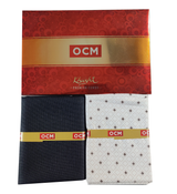 OCM Unstitched Cotton Shirt & Trouser Fabric Printed.