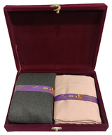 OCM Unstitched Cotton Blend Shirt & Trouser Fabric Solid