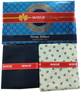MAYUR Unstitched Pure Cotton Printed Shirt & Trouser Fabric