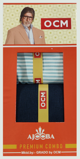 OCM Unstitched Cotton Shirt & Trouser Fabric Checkered