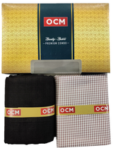 OCM Unstitched Cotton Shirt & Trouser Fabric Checkered