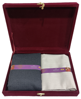 OCM Unstitched Cotton Blend Shirt & Trouser Fabric Solid.