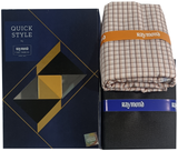 Raymond Unstitched Cotton Checkered Shirt & Trouser Fabric.