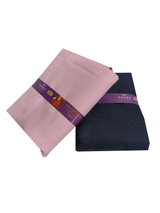 OCM Unstitched Cotton Blend Shirt & Trouser Fabric Solid