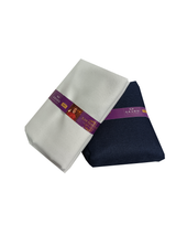 OCM Unstitched Cotton Blend Shirt & Trouser Fabric Solid