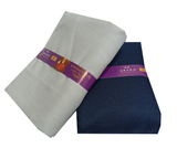 OCM Unstitched Cotton Blend Shirt & Trouser Fabric Solid.