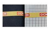 OCM Unstitched Cotton Shirt & Trouser Fabric Checkered