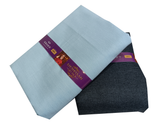 OCM Unstitched Cotton Blend Shirt & Trouser Fabric Solid.