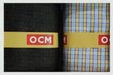 OCM Unstitched Cotton Shirt & Trouser Fabric Checkered.