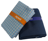 Raymond Unstitched Cotton Checkered Shirt & Trouser Fabric.