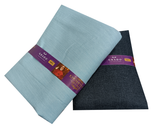 OCM Unstitched Cotton Blend Shirt & Trouser Fabric Solid
