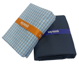 Raymond Unstitched Cotton Checkered Shirt & Trouser Fabric.