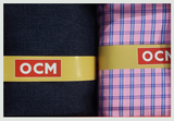 OCM Unstitched Cotton Shirt & Trouser Fabric Checkered.