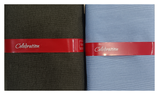 Arvind Unstitched Cotton Blend Shirt & Trouser Fabric Self Design