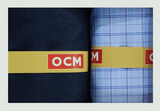 OCM Unstitched Cotton Shirt & Trouser Fabric Checkered.