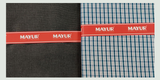MAYUR Unstitched Pure Cotton Checkered Shirt & Trouser Fabric.