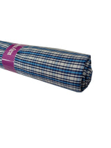 Raymond Unstitched Pure Cotton Shirt Fabric Checkered.