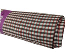 Raymond Unstitched Pure Cotton Shirt Fabric Checkered