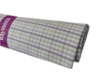 Raymond Unstitched Pure Cotton Shirt Fabric Checkered