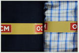 OCM Unstitched Cotton Shirt & Trouser Fabric Checkered