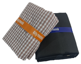 Raymond Unstitched Cotton Checkered Shirt & Trouser Fabric.