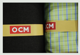OCM Unstitched Cotton Shirt & Trouser Fabric Checkered