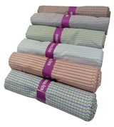 Raymond Unstitched Pure Cotton Shirt Fabric Checkered