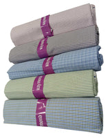 Raymond Unstitched Pure Cotton Shirt Fabric Checkered