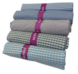 Raymond Unstitched Pure Cotton Shirt Fabric Checkered