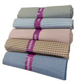 Raymond Unstitched Pure Cotton Shirt Fabric Checkered