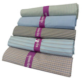 Raymond Unstitched Pure Cotton Shirt Fabric Checkered