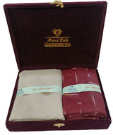 Mansfab Unstitched Cotton Blend Shirt & Trouser Fabric Printed