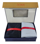 Arvind Unstitched Cotton Blend Shirt & Trouser Fabric Solid-013